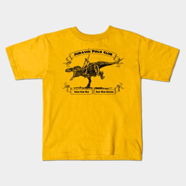 Jurassic Polo Club Kids T-Shirt by UselessRob